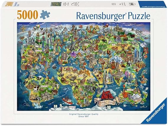 Ravensburger World Map 5000 Piece Puzzle for Adults