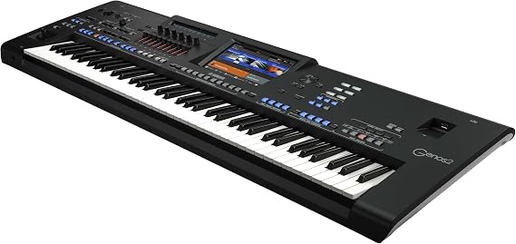 Yamaha 76-Key Flagship Arranger Keyboard, Voice and Style Library, Chord Looper, 9-Inch Touch Screen GENOS2