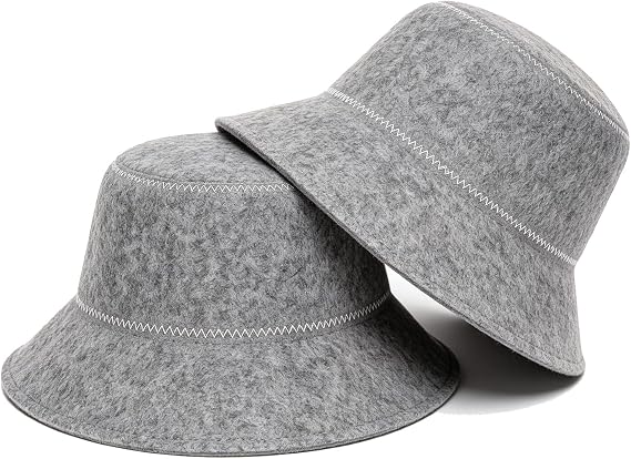2Pcs Sauna Hat, Grey Wool Felt Hat, Sauna Hats for Women & Men,Steam Bath Hats Room Accessories Felt Heat Dry Headrest,Steam Room Essential