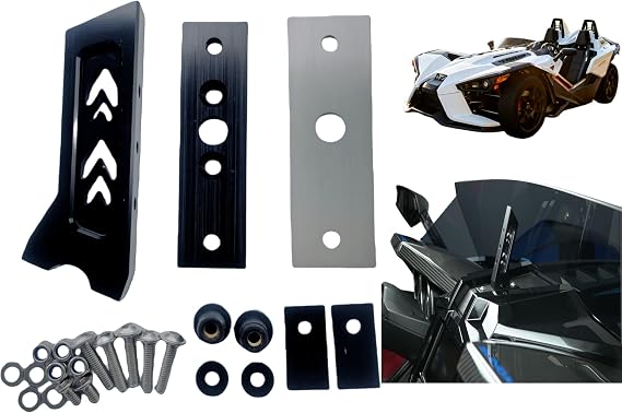 GPS Center Dashboard Accessory Post with Wiring Port - Compatible with Polaris Slingshot S/R/SL/SLR/GT (2015-2025)