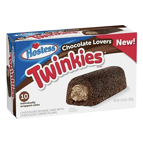 Hostess Twinkies 13 Ounce Box of 10 (Chocolate Lovers)