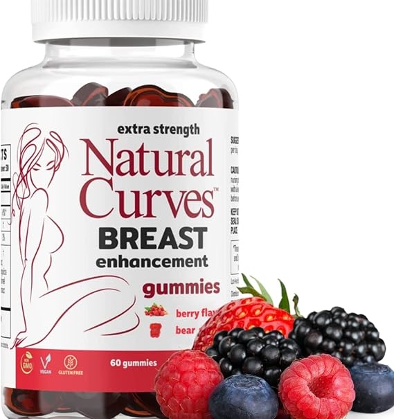 Breast Enhancement Gummies Bust Firming & Lifting Support Plant-Based Herbal Formula for Fuller, Perkier Breasts Feminine Health Supplement Made in USA 60 Gummies