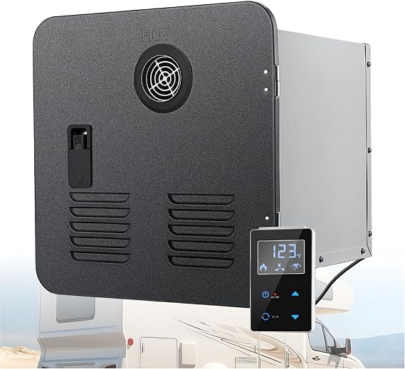 RV Tankless Hot Water Heaters, On Demand Gas Heater for Campers,Remote Control Included,Ideals for RVers' Family Everyday Use (Black)