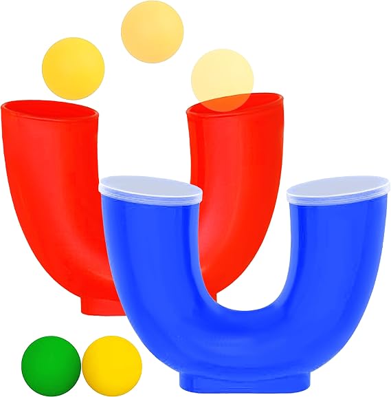 Loop Toy Ball Game - Skill Games with 2 Juggling Balls - Hand Eye Coordination Training Games for Teen Boys & Girls - Indoor Play Sports Games, Outdoorsy Gifts for Active Kids, Fun for Teens