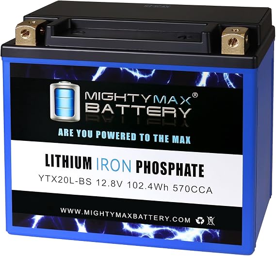 Mighty Max Battery YTX20L-BS Lithium Replacement Battery compatible with Ural All