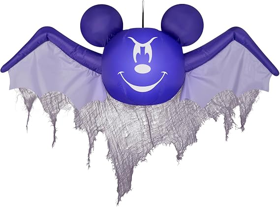 Gemmy 4 1/2 Airblown Inflatable Disney Hanging Mickey Mouse as Bat