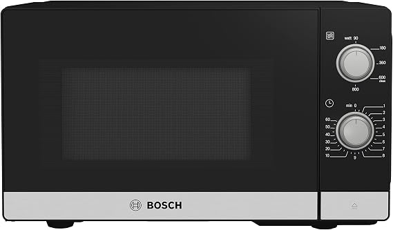 Bosch Series 2 FFL020MS2B Freestanding Microwave, Stainless Steel | 20L, 800W, 5 power levels, 270mm turntable