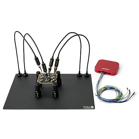 kit with 4x SP10 probes and test wires PCBite Probe Kit | Third Hand Tool | Rework Station | Helping Hands Soldering | Circuit Board Soldering Kit