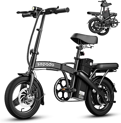 14 Folding Electric Bike for adults,40 Miles PAS Range & 20 MPH Max speed,750W Peak Motor,36V10.4Ah Battery, Foldable Electric Bike for Teens,Folding Adults Commuting Electric Bike for Women