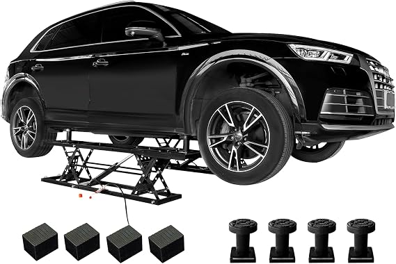 Albott 7000 LBS Portable Car Lift with Extension Plates for Garage Use