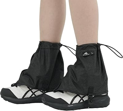 3FULGEAR Ultralight Gaiters Waterproof Snow for Hiking Shoes, Lightweight & Adjustable Hiking Boot Gaiters for Men & Women, Leg Gaiters for Skiing, Walking, Climbing, Hunting, Snowshoeing