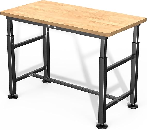 Ultrawall Workbench for Garage, 47.5" Adjustable Height Work Table