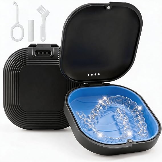 Retainer Case with Vent Holes, Aligner Case Kit for Invisalign