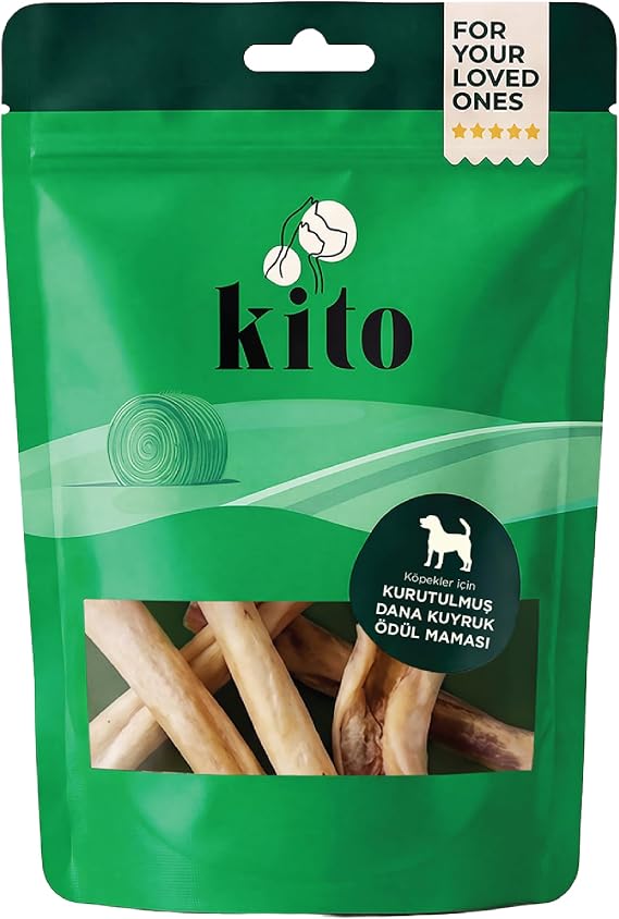Chito Dried Beef Tail Chewable Dog Reward Food 100% Natural, Gluten Free, Organic 100g (Dog Treat)