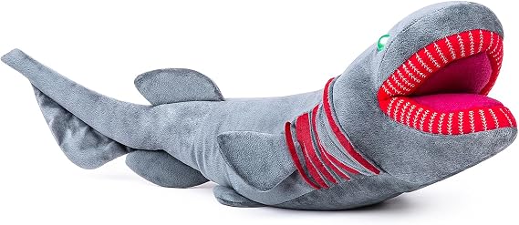 Ruffled Shark Plush, 80cm Sea Creature Shark Plush, Super Soft Shark Model Plush Kids Gift Collection Girl Boy Birthday Gift Shark Model Souvenir..