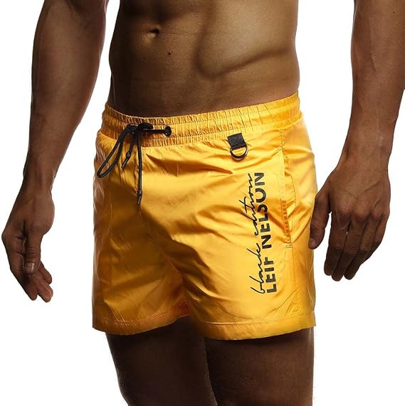 Leif Nelson Men's Summer Swimwear Swim Shorts with Pockets LN9215
