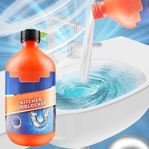 Pipeline Dredging Agent-Momeng Kitchen Unblocker, 2024 New Powerful Pipe Dredge Agent, Foaming Lemon Drain Cleaner, Sink Drain Cleaner for Kitchen Toilet (1)