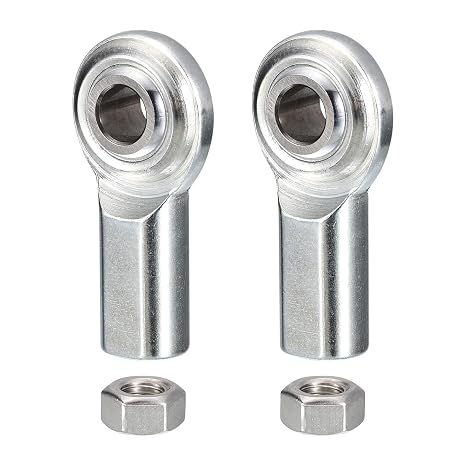 CF5 Rod End Bearing Heim Joints, 5/16 x 5/16-24 Right Hand Female Thread Heim Joint with Jam Nuts 2pcs