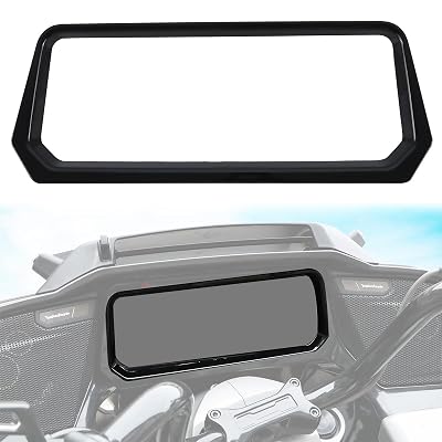 Stereo Accent Dashboard Inner Fairing Trim for Harley Road Glide 2024, Glossy Black Speedometer Gauge Bezel Trim Cover for Harley CVO Road Glide ST Road Glide 2024 Accessories