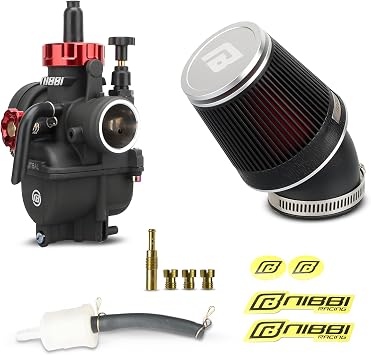 NIBBI PE26 Carburetor Kit, 26mm Carb with Motorcycle CNC Air Filter Fit for Pit Bike Dirtbike Minibike ATV 200cc Tao Tao SSR TTR Apollo