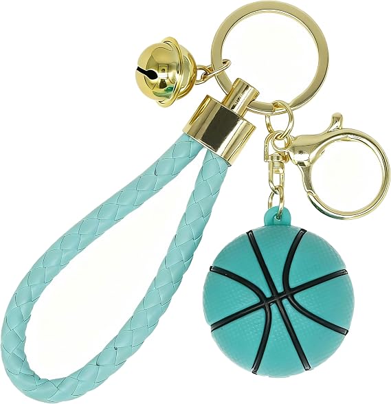 Basketball Keychain Sports Ball Key Chain KeyRings Gift for Boys Girls Men Women