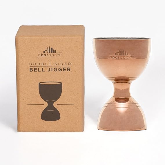 A Bar Above Bell Jigger, 10 Measurements, Antique Copper Finish, 1 Pack