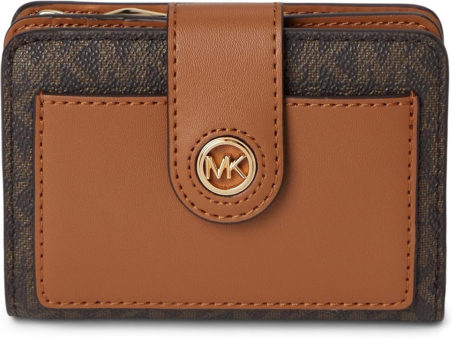 Michael Kors Women's Mk Charm Small Tab Compact Pocket Wallet