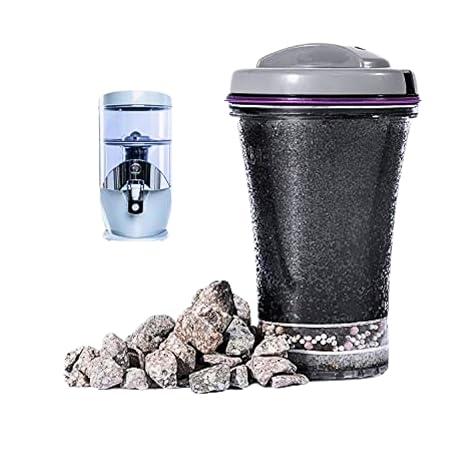Waterfall 1 Filter Cartridge (13845) + 1 Mineral Stones (13846) - Advanced Water Filter Replacement for Gravity Purifier System (1384)