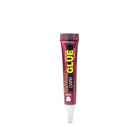 Sassi Eyelash Glue Dark 1/6oz | Quick-Drying, Natural Extract Formula, Waterproof, Durable Hold, Long-Lasting, Lash Adhesive | Made in USA