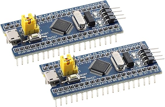 STM32F103C8T6 Soldering ARM Cortex-M3 MCU Development Kit for Arduino Beginners - 2 Pieces 32-bit Microcontroller Learning Board Module