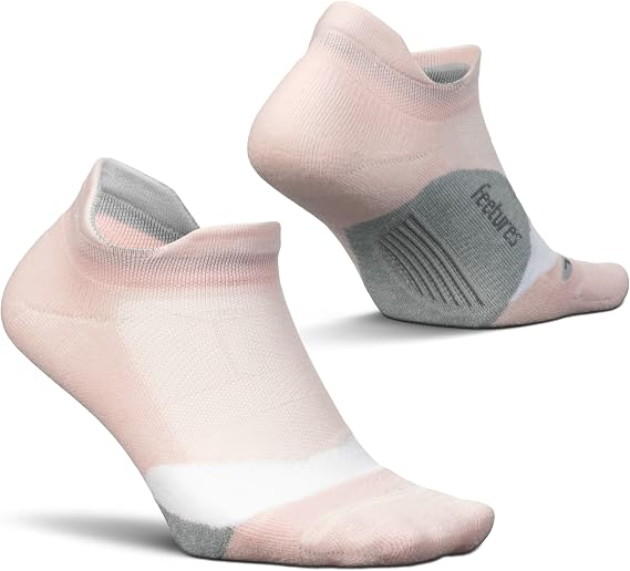 ZEYUMEE Feetures Elite Light Cushion No Show Tab Ankle Socks - Sport Sock with Targeted Compression - (1 Pair)