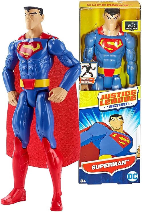 Justice League DC Comics Year 2016 Action Series 12 Inch Tall Figure - SUPERMAN FBR03 with 11 Points of Articulation