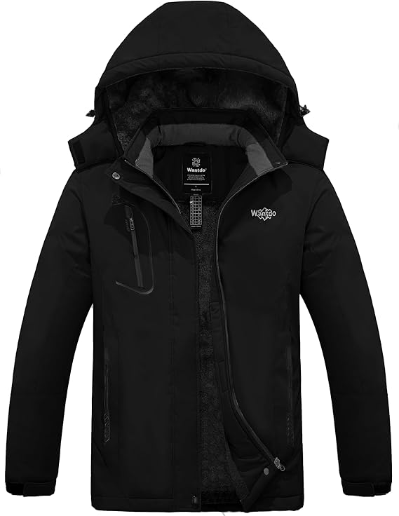 wantdo Women Hardshell Waterproof Windproof Insulated Ski Trekking Jacket