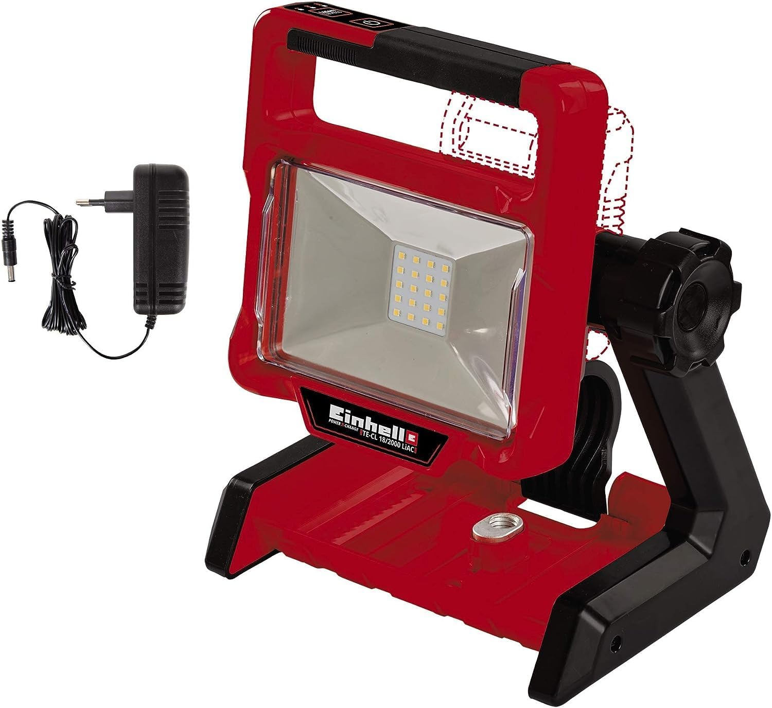 Einhell Akülü Projektör TE-CL 182000 LiAC - Solo Power X-Change 18 V, Lityum-İyon, döner ışık başlığı, Beyaz, Hibrit fonksiyon, Akü ve Şarj Cihazı Dahil Değildir - 4514114 [Enerji Sınıfı E]