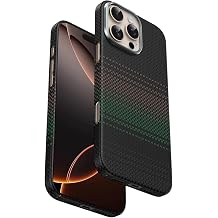 iPhone 16 Pro ile Uyumlu Kılıf, MagSafe Şarj Özellikli, Aramid Karbon Fiber Kevlar, 0,5mm Süper İnce, Şafak