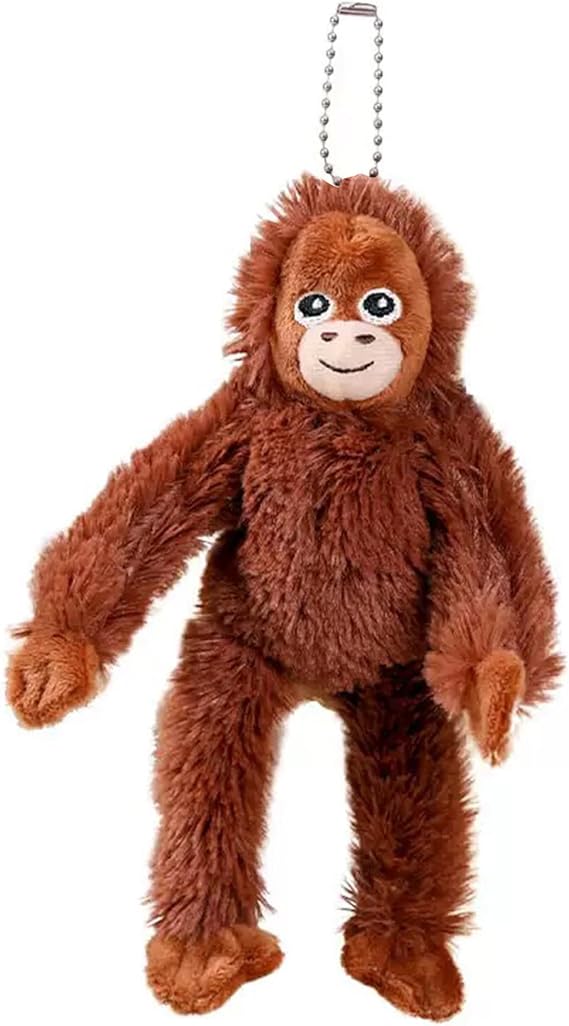 Monkey Plush Keychain Cute Bag Charms For Handbags Stuffed Gorilla Tag Plush For Backpack Purse Car Keys
