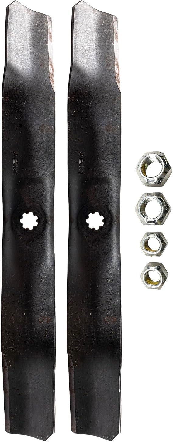 John Deere AM141034 Lawn Mower Blade Kit for 42" Deck | Fits Sabre 44 135 42 E130 E120 E100 E110 D105 X106