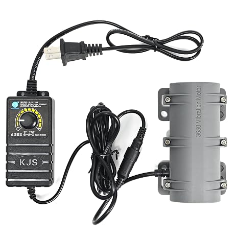 3800RPM Electric Motor, Vibration Motor, DC 12V Vibrating Motor 10W Carbon Brush Motor, Adjustable Power Supply for Electric Massage Chair Bed Industry Sieve Shaker Vibrators