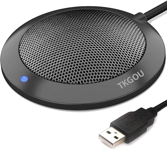 Conference USB Microphone, Computer Desktop Mic with LED Indicator