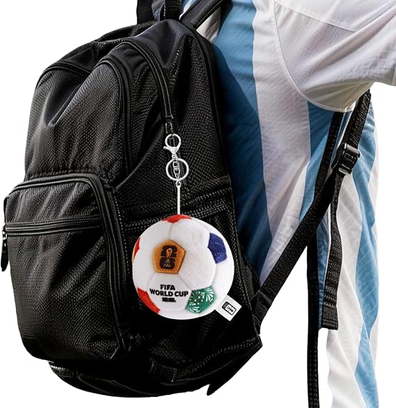 FIFA MESUCA Official World Cup 2026 Soccer Ball Plush Bag Charm with Clip 4.33" Football Keychain for Backpack, Keys & Luggage 26 Merchandise Perfect Soccer Gift & Fan Accessory