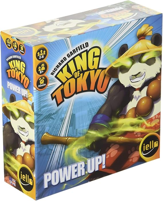 IELLO: King of Tokyo Power Up, New Edition, Set of Evolution Cards to Power up Your Monsters Included, 30 Minute Play Time, 2 to 6 Players, Ages 10 and Up