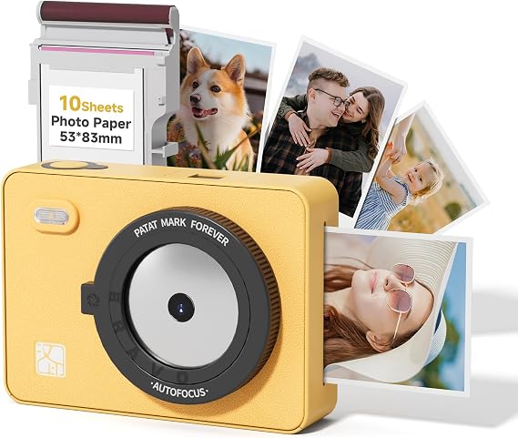 HPRT Z5S Instant Camera & Photo Printer 2-in-1, Bluetooth Portable Printer