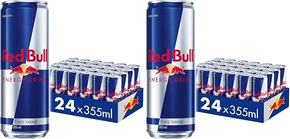 Red Bull Enerji İçeceği 355 ml (24'lü Paket, 355 ml x 24 Adet) (2 paketi)