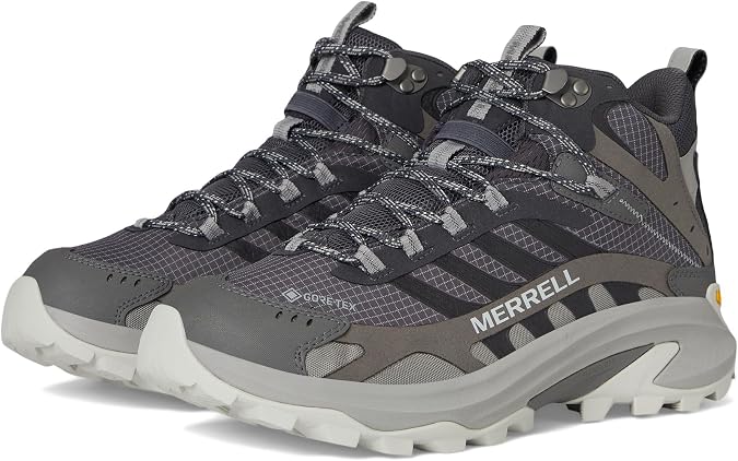Merrell Men's Moab Speed 2 Mid Gore-Tex Hiking Boot, Asphalt, 10