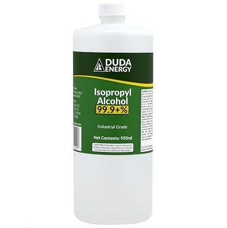 2 x 950ml Bottles of 99+% Pure Isopropyl Alcohol Industrial Grade IPA Concentrated Rubbing Alcohol