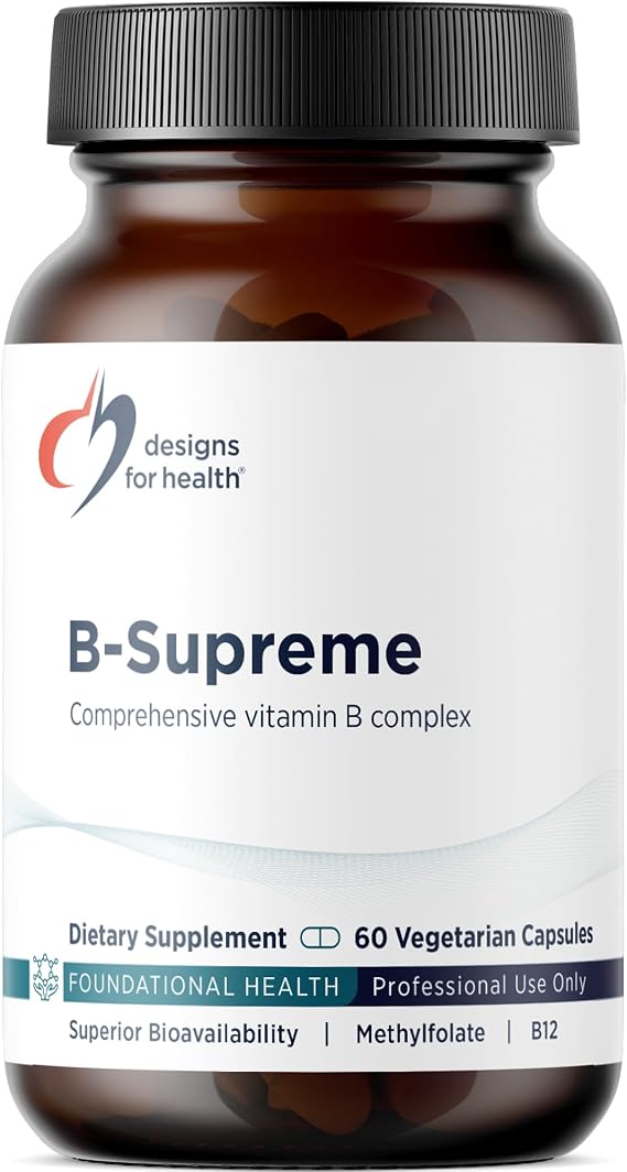Designs for Health Methylated Vitamin B Complex, 60 Capsules
