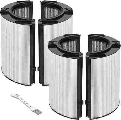 2 Pack 360° Combi 2-in-1 True HEPA  Carbon Replacement Filter for Dyson TP10 HP10 HP09 TP09 HP07 TP07 TP06 HP06 PH04 PH03 PH02 PH01 DP04 HP4B PH3A TP7A TP7C TP4A TP4B TP11 HP11 PC1 HP1 Purifier