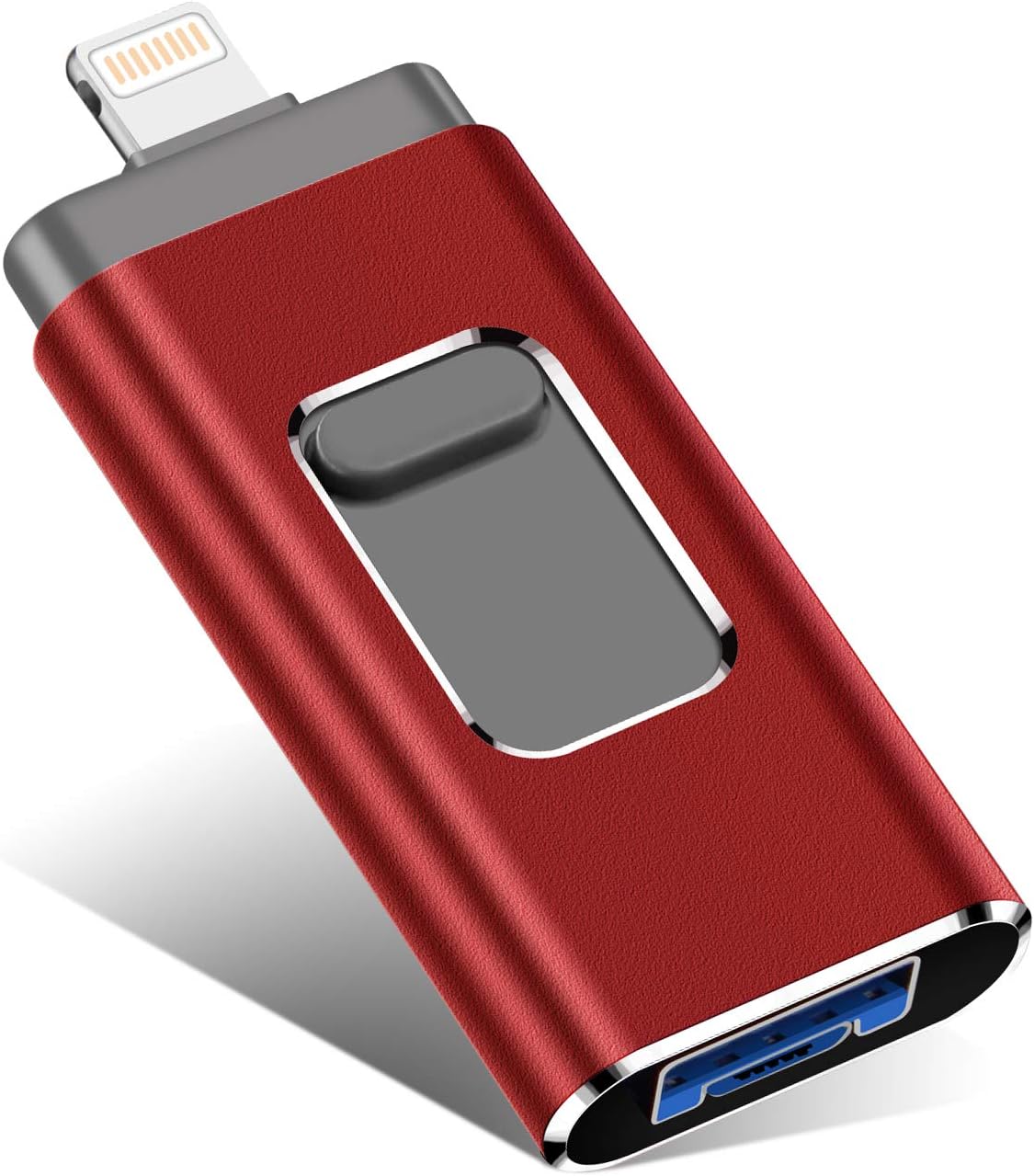 USB Flash Drive for iPhone 1TB, iPhone Memory Stick, iPhone Photo Stick External Storage for iPhonePCiPadAndroid and More Devices with USB Port 1TB, red