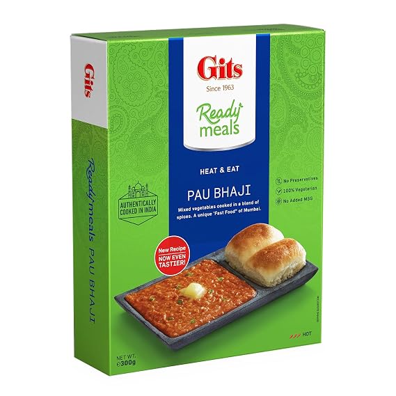 Gits Ready Meals, Pau Bhaji, 10.5 Ounce