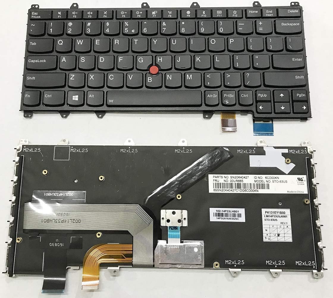 Laptop English Backlit Keyboard for Lenovo ThinkPad Yoga 260 Yoga 370 X380 01AV675 01EN386 01HW575 01HW615
